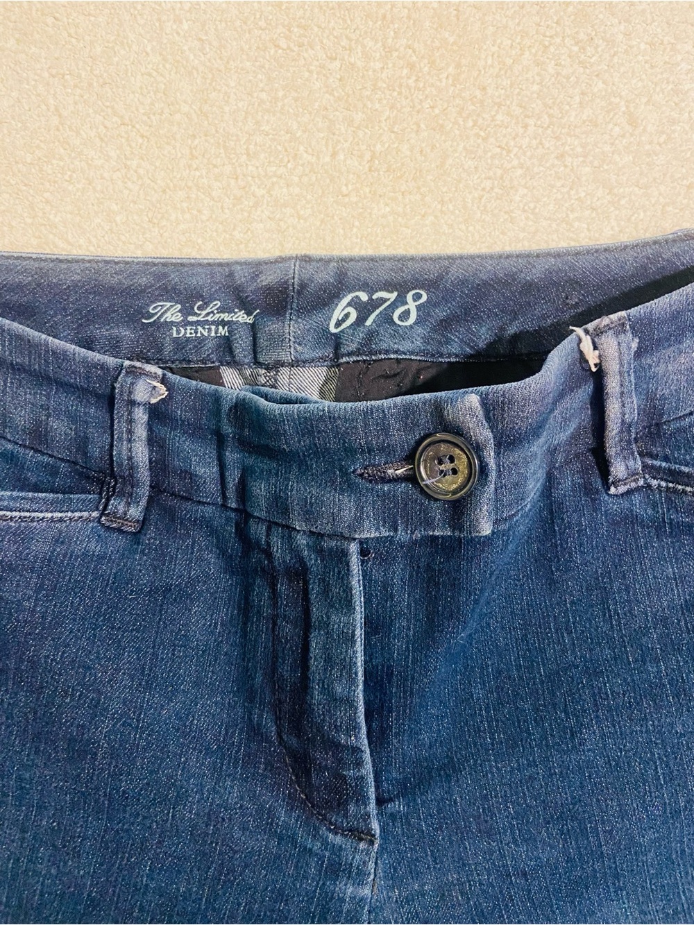The Limited Dark Blue Bootcut Jeans